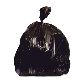 Heritage Low-Density Repro Can Liner, 56 gal, 1.5 mil, 43" x 47", Black, 100/Carton (HERX8647AK)