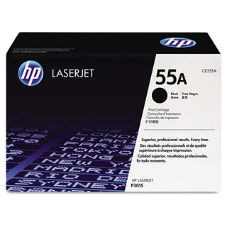 HP 55A, (CE255A) Black Original LaserJet Toner Cartridge (44484H)