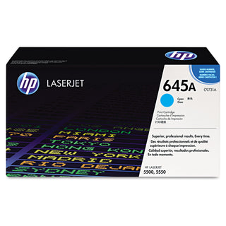 HP 645A Cyan Toner Cartridge, Model C9731A, Page Yield 12000 (HEWC9731A)