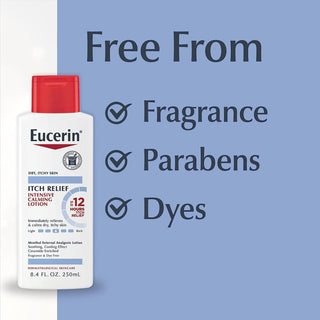 Eucerin® Itch Relief Intensive Calming Lotion Hand and Body Moisturizer 8.4 oz. Bottle Unscented Lotion (1231874_EA)