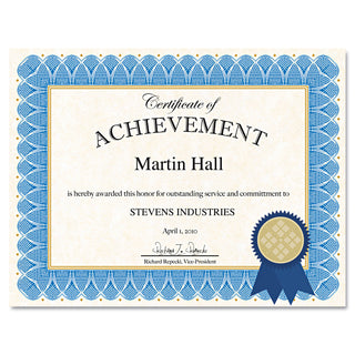 Geographics® Certificate Kit, Blue Spiral (GEO47404)