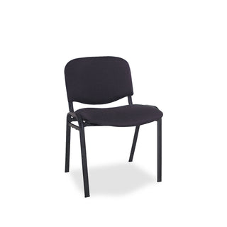 Alera® Continental Series Stacking Chairs, Black Seat/Black Back, Black Base, 4/Carton (ALESC67FA10B)
