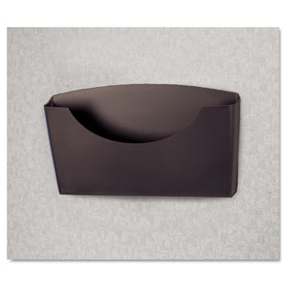 Fellowes® Plastic Partition Additions File Pocket, Letter Size, 14" x 2.5" x 7.75", Dark Graphite (FEL75275)