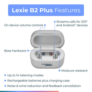 Lexie B2 Plus Powered by Bose OTC Hearing Aid Lexie B2 Plus Powered by Bose (1256643_EA)