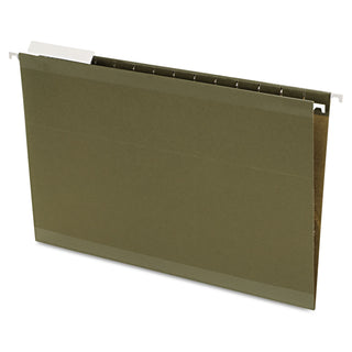 Pendaflex® Reinforced Hanging File Folders, Legal Size, Straight Tab, Standard Green, 25/Box (ESS4153)