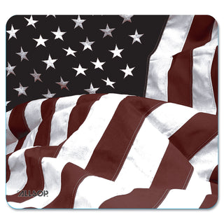 Allsop® Naturesmart Mouse Pad, American Flag Design, 8 1/2 x 8 x 1/10 (ASP29302)