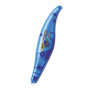BIC® Wite-Out Brand Exact Liner Correction Tape, Non-Refillable, Blue, 1/5" x 236" (BICWOELP11)