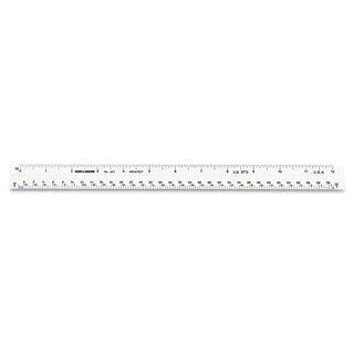 Chartpak® Triangular Architect Scale, 1-3/5" x 15-3/5", White (KOH3272BC)