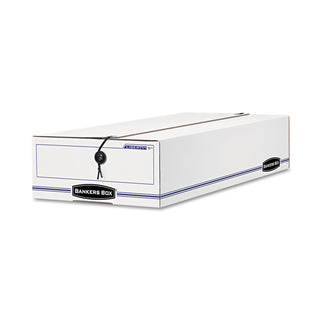 Bankers Box® LIBERTY Check and Form Boxes, 11" x 24" x 5", White/Blue, 12/Carton (FEL00005)
