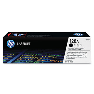 HP 128A, (CE320A) Black Original LaserJet Toner Cartridge (HEWCE320A)