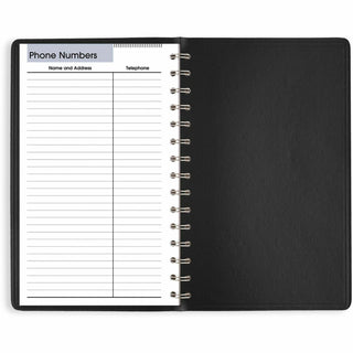 AT-A-GLANCE® DayMinder Daily Appointment Book, 8 x 5, Black Cover, 12-Month (Jan to Dec): 2026 (AAGSK4600)