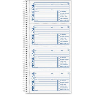 Adams® Phone Message Book, 11&quot;x5 1/4&quot;, 400 St/Bk (ABFSC1154D)