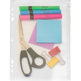Anglers Zip-All Ring Binder Pockets, Clear (ANG52)