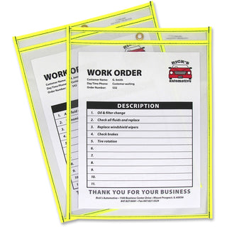 C-Line® Ticket Holder, Yellow (CLI43916)