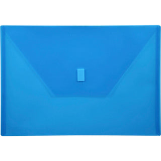 Lion Poly Envelope, Hook and Loop Closure, 13&quot; x 9 3/8&quot; Blue (LIO22080BL)