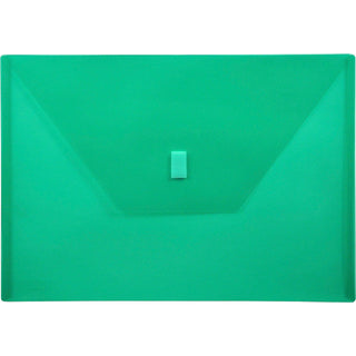 Lion Poly Envelope, Hook and Loop Closure, 13&quot; x 9 3/8&quot; , ./Green (LIO22080GR)