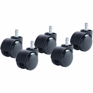 Master Caster® Futura Euro 7/16w x 7/8h Stem, Soft Tread, 5/Set (MAS94326)