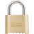 Master Lock® Resettable Combination Padlock, 2" Wide, Brass (MLK175D)