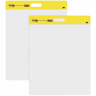 Post-it® Self-Stick Wall Pad, Unruled, 20 White 20 x 23 Sheets, 4/Carton (MMM566)