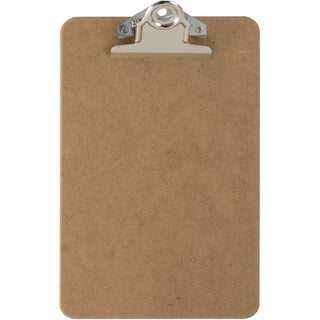 Officemate Hardboard Clipboard, 1&quot; Paper Capacity, 6&quot;x9&quot;, Brown (OIC83103)