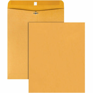 Quality Park™ Gummed Clasp Envelope, 28Lb, 11 1/2&quot;x14 1/2&quot;, 100/BX, KFT (QUA37905)