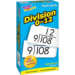 TREND® Math Flash Cards, Division, 0 To 12, 3&quot;x5-7/8&quot; (TEPT53106)