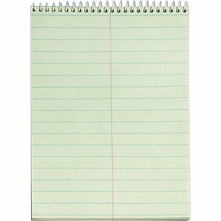 TOPS™ Steno Book, Gregg Rule, 60 Sheets, 6&quot;x9&quot;, 12/Pack, Green Tint (TOP8001)