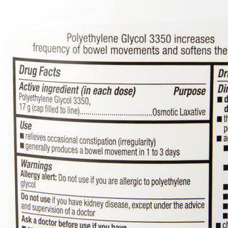 Polyethylene Glycol 3350 (PEG 3350) 17 Gram / Dose Powder for Solution 17.9 oz. (842625_EA)