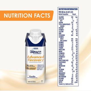 Impact Advanced Recovery® Oral Supplement Vanilla Flavor Liquid 8.45 oz. Reclosable Carton (1196661_CS)