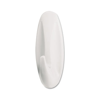Command™ General Purpose Designer Hooks, Small/Medium, 3 lb Cap, White, 4 Hooks and 4 Strips/Pack (MMM170812VPES)