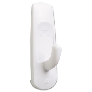 Command™ General Purpose Hooks, Medium, 3 lb Cap, White, 2 Hooks and 4 Strips/Pack (MMM17001)