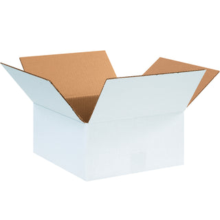12 x 12 x 6" White Corrugated Boxes, Bundle Of 25 (12126W)