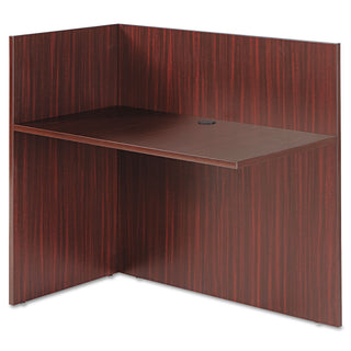 Alera® Valencia Reversible Reception Return, 44 1/8w x 23 5/8d x 41 1/2h, Mahogany (ALEVA324424MY)