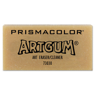 Prismacolor® ARTGUM Eraser, Rectangular, Large, Off White, Kneaded Rubber, Dozen (SAN73030)
