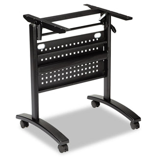 Alera® Valencia Flip Training Table Base, Modesty Panel, 28 1/2w x 19 3/4d x 28 1/2h, Black (ALEVA734836BK)