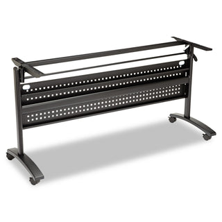 Alera® Valencia Flip Training Table Base, Modesty Panel, 57 7/8w x 19 3/4d x 28 1/2h, Black (ALEVA737260BK)