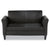 Alera® Reception Lounge Furniture, Loveseat, 55.5w x 31.5d x 32h, Black (ALERL22LS10B)