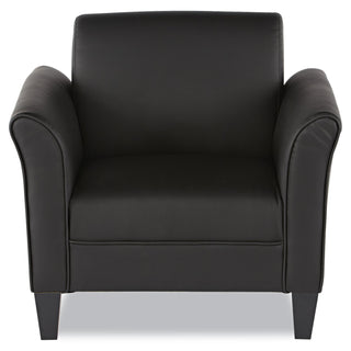 Alera® Reception Lounge Sofa Series Club Chair, 35.43'' x 30.70'' x 32.28'', Black Seat/Black Back, Black Base (ALERL23LS10B)