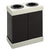 Safco® At-Your-Disposal Recycling Center, Polyethylene, Two 56 gal Bins, Black (SAF9794BL)