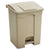 Safco® Large Capacity Plastic Step-On Receptacle, 23 gal, Tan (SAF9923TN)