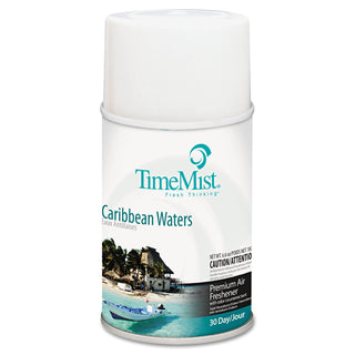 TimeMist® Premium Metered Air Freshener Refill, Caribbean Waters, 6.6 oz Aerosol (TMS1042756EA) (TMS1042756EA)