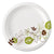 Dixie® Pathways Soak-Proof Shield Mediumweight Paper Plates, WiseSize, 6.88" dia, Green/Burgundy, 500/Carton (DXEUX7WS)