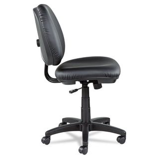 Alera® Interval Series Swivel/Tilt Task Chair, Supports up to 275 lbs, Black Seat/Black Back, Black Base (ALEIN4819)