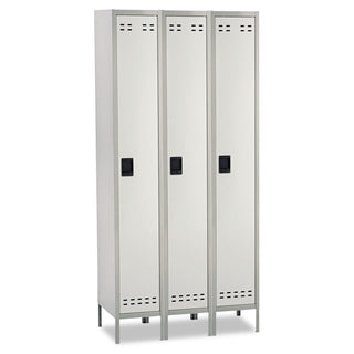 Safco® Single-Tier, Three-Column Locker, 36w x 18d x 78h, Two-Tone Gray (SAF5525GR)