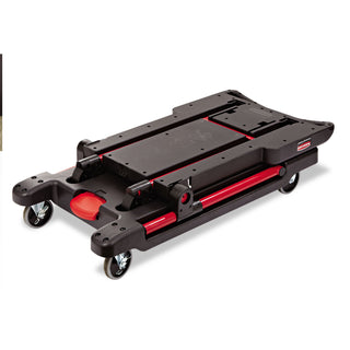 Rubbermaid® Commercial Two Shelf Convertible Utility Cart, 400 lb. Cap, 23 3/4w x 45 1/4d x 43 1/8h, BK (RCP430000BK)