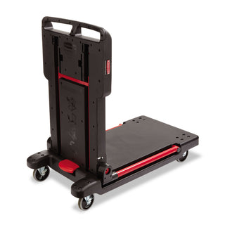 Rubbermaid® Commercial Two Shelf Convertible Utility Cart, 400 lb. Cap, 23 3/4w x 45 1/4d x 43 1/8h, BK (RCP430000BK)