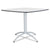 Iceberg CaféWorks Table, 36w x 36d x 30h, Gray/Silver (ICE65617)