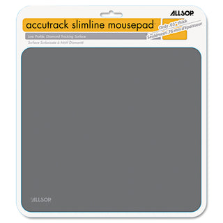 Allsop® Accutrack Slimline Mouse Pad, Graphite, 8 3/4" x 8" (ASP30201)