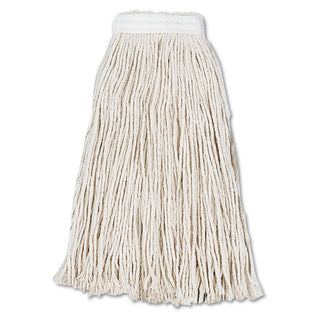 Boardwalk® Cut-End Wet Mop Head, Cotton, #16, White, 12/Carton (UNS2016C)
