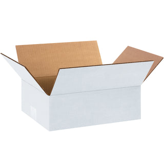 12 x 9 x 4" White Corrugated Boxes, Bundle Of 25 (1294W)